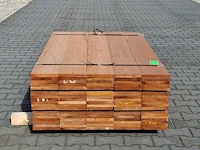 Partij vlonder/gevel planken, tropisch hardhout | 21x185 mm - afbeelding 5 van  6