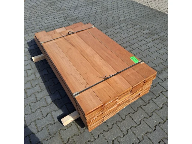 Partij vlonder/gevel planken, tropisch hardhout | 21x185 mm - afbeelding 6 van  6