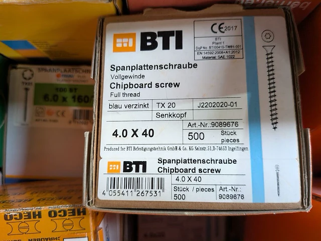 Partij vnl. spaanplaatschroeven o.a. bti, heco - afbeelding 3 van  16