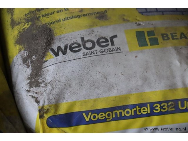 Partij voegmortel, diverse merken o.a. gamma & weber; - afbeelding 4 van  5