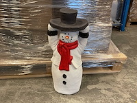 Partij vogelvoeder standaarden - sneeuwman (18x)