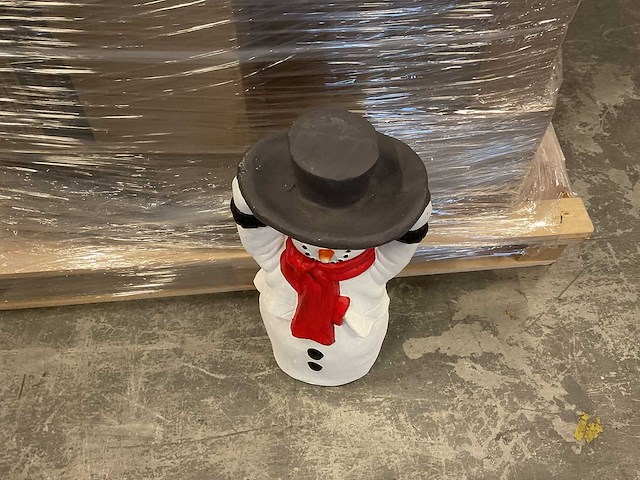 Partij vogelvoeder standaarden - sneeuwman (18x) - afbeelding 3 van  4