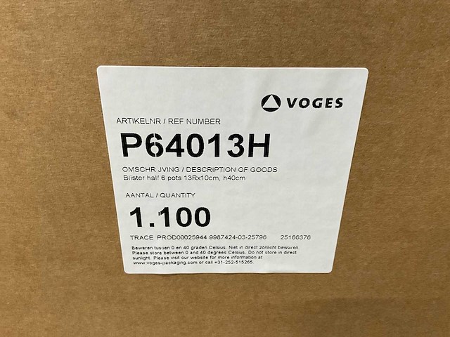 Partij voges p64013h verzendverpakking - afbeelding 2 van  2