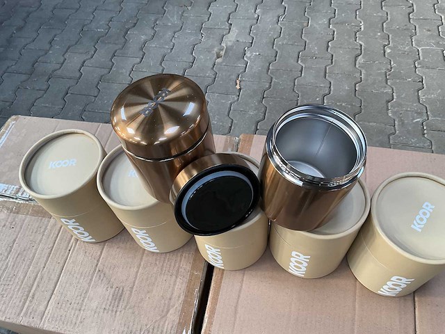 Partij voorraadpot thermo champagne 400ml (72x) - afbeelding 3 van  4