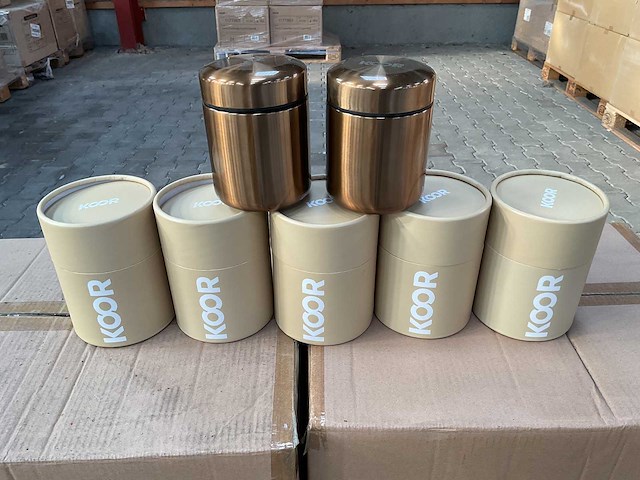 Partij voorraadpot thermo champagne 400ml (96x) - afbeelding 1 van  4