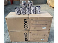 Partij voorraadpot thermo white leopard 400ml (96x) - afbeelding 2 van  4