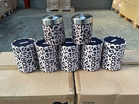 Partij voorraadpot thermo white leopard 400ml (96x) - afbeelding 1 van  4