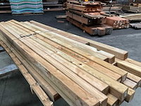 Partij vuren palen geïmpregneerd 210-270x6,8x6,8 cm - afbeelding 3 van  18