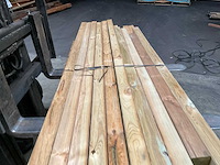 Partij vuren palen geïmpregneerd 210-270x6,8x6,8 cm - afbeelding 6 van  18