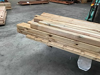 Partij vuren palen geïmpregneerd 210-270x6,8x6,8 cm - afbeelding 13 van  18