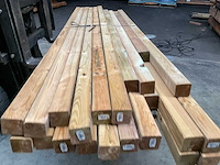 Partij vuren palen geïmpregneerd 210-270x6,8x6,8 cm - afbeelding 8 van  18