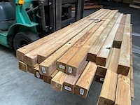 Partij vuren palen geïmpregneerd 210-270x6,8x6,8 cm - afbeelding 16 van  18