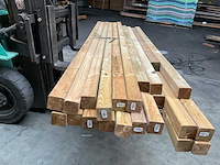 Partij vuren palen geïmpregneerd 210-270x6,8x6,8 cm - afbeelding 13 van  13