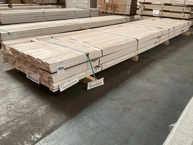 Partij vuren plint recht 12x55 mm - afbeelding 1 van  5