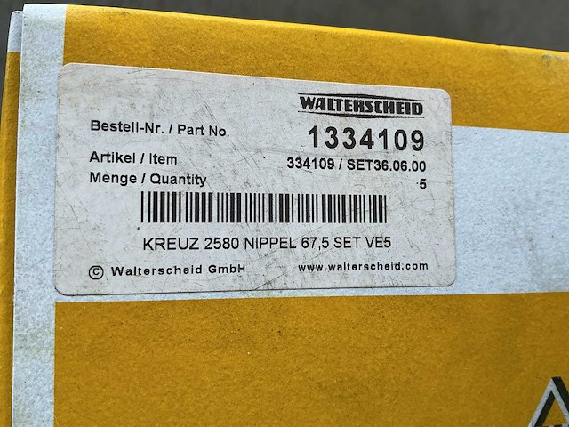 Partij walterscheid aftakas onderdelen - afbeelding 1 van  5