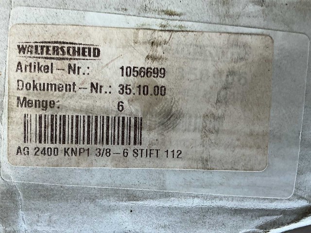 Partij walterscheid aftakas onderdelen - afbeelding 25 van  27