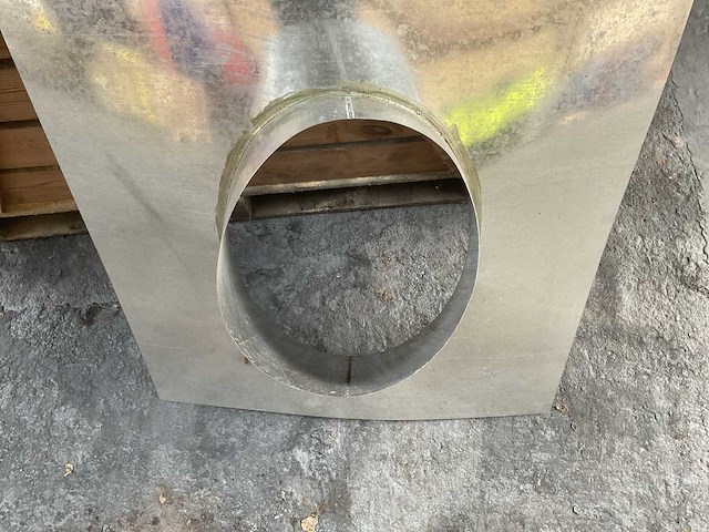 Partij warmfire - it twin wall rond 125 mm 45 gr - gegalvaniseerde doorvoer - afbeelding 3 van  7