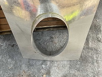 Partij warmfire - it twin wall rond 125 mm 45 gr - gegalvaniseerde doorvoer - afbeelding 3 van  7