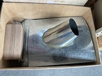 Partij warmfire - it twin wall rond 125 mm 45 gr - gegalvaniseerde doorvoer - afbeelding 4 van  7