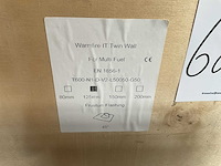 Partij warmfire - it twin wall rond 125 mm 45 gr - gegalvaniseerde doorvoer - afbeelding 6 van  7