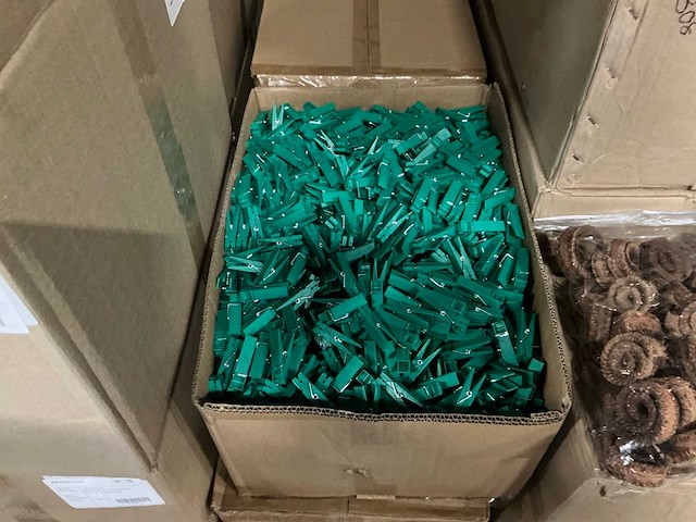 Partij wasknijpers groen (15000x) - afbeelding 1 van  3