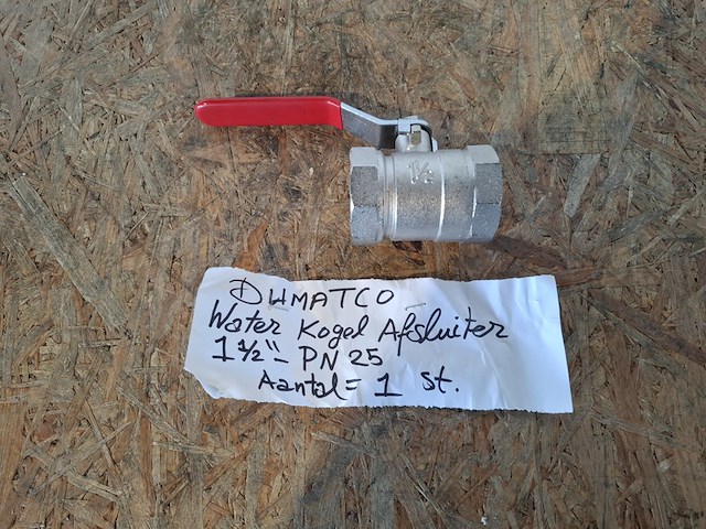 Partij water kogelafsluiters en water kogelkranen dumatco - afbeelding 7 van  39