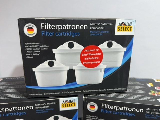 Partij waterfilters, aqua select, wit, alternatief voor brita maxtra - 9 dozen a 4 stuks - afbeelding 3 van  3