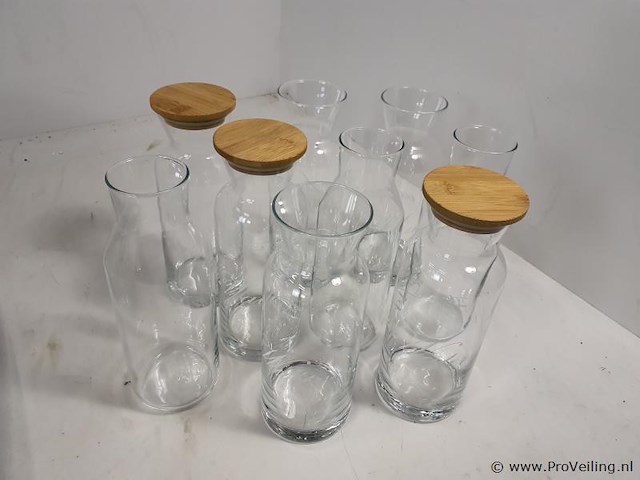 Partij waterflessen - 9 stuks - afbeelding 1 van  2