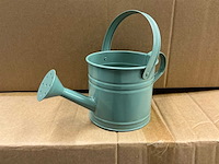 Partij watering cans prague zinc ø12xh11cm green metal (144x)