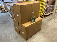 Partij watering cans prague zinc ø12xh11cm green metal (144x) - afbeelding 5 van  5