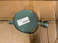 Partij watering cans prague zinc ø12xh11cm green metal (192x) - afbeelding 3 van  5
