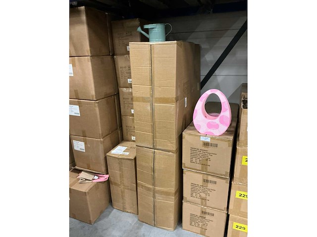 Partij watering cans prague zinc ø12xh11cm green metal (192x) - afbeelding 5 van  5