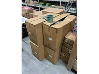 Partij watering cans prague zinc ø12xh11cm green metal (192x) - afbeelding 5 van  5