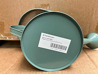 Partij watering cans prague zinc ø12xh11cm green metal (432x) - afbeelding 4 van  5