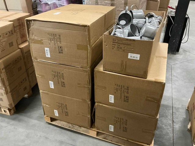 Partij watering cans prague zinc ø12xh11cm grey (264x) - afbeelding 2 van  6