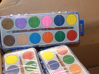 Partij waterverf setjes 6 stuks in ds 009 - afbeelding 2 van  5