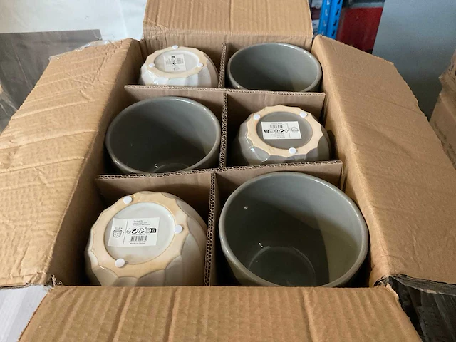 Partij “wavy” potten | ca. 36 dozen - afbeelding 6 van  6