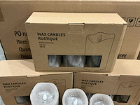 Partij wax candles rustique led d7,5xh10/12,5/15cm grey set/3 (93x) - afbeelding 4 van  8