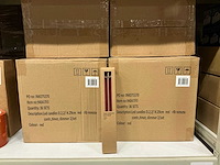 Partij wax led candles rustique sets ø2,2 h29cm red rib remote contr,timer,dimmer (216x) - afbeelding 1 van  6