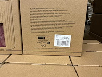 Partij wax led candles rustique sets h10/15/ø7cm red rib wax remote control,timer (24x) - afbeelding 3 van  3