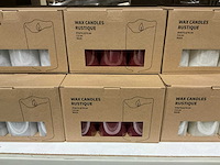 Partij wax led candles sets h10/12,5/15cm white/cream/red (33x) - afbeelding 3 van  6