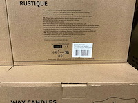 Partij wax led candles sets h10/12,5/15cm white/cream/red (33x) - afbeelding 6 van  6