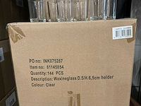 Partij waxineglass d5/h6,5cm clear (2484x) - afbeelding 3 van  3