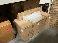 Partij waxineglass d5/h6,5cm frosted white (816x) - afbeelding 2 van  3