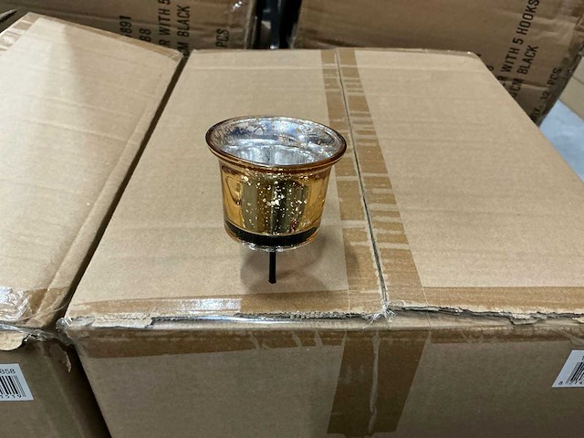 Partij waxineglass d6,5/h11,5cm on stick champagne (576x) - afbeelding 1 van  1
