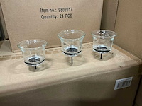 Partij waxineglass d6,5/h11,5cm on stick clear (768x) - afbeelding 1 van  3