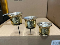 Partij waxineglass d6,5/h11,5cm on stick gold (1584x) - afbeelding 1 van  4