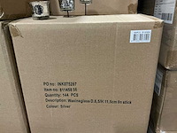 Partij waxineglass d6,5/h11,5cm on stick silver (3744x) - afbeelding 5 van  5