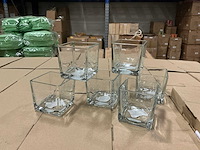 Partij waxinelicht houders 8x8xh8cm (1436x) - afbeelding 1 van  5