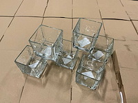 Partij waxinelicht houders 8x8xh8cm (1436x) - afbeelding 2 van  5